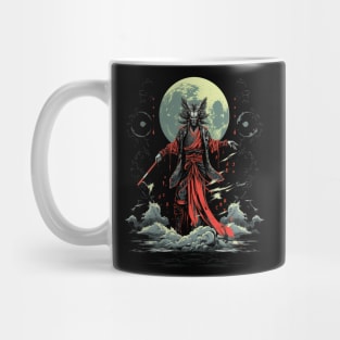 Japanese Samurai Shaman, Halloween Mug